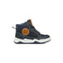 Sneakers alte blu navy con lacci bicolore e patch laterale Birilli & Monelli, Scarpe Bambini, SKU k252000085, Immagine 0